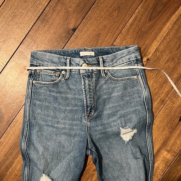 GOOD AMERICAN High Rise Blue Jeans Size 25/0 - Picture 5 of 10